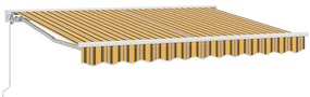 Toldo Retrátil Manual Azul Marinho 350x200 cm