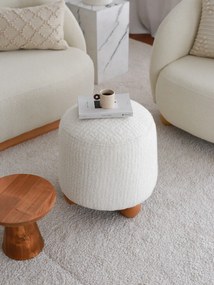 Pouffe Fumi – Branco – 43x45x37 cm