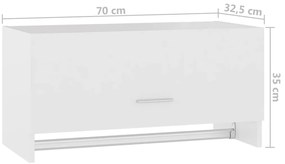 Roupeiro 70x32,5x35 cm derivados de madeira branco