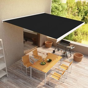 vidaXL Toldo manual com caixa 450x300 cm antracite