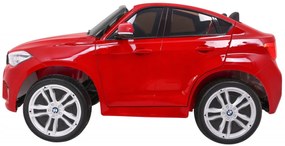 Carro elétrico para Crianças BMW X6M XXL 12V Rodas Espuma EVA, Assento couro ecológico Vermelho Pintado