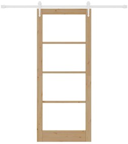 Conjunto de Porta Deslizante vidaXL com Conjunto de Ferragens 86x211 c