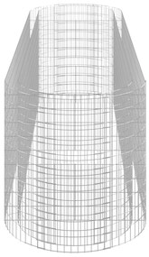 Canteiro elevado/cesto gabião 400x100x100 cm ferro galvanizado