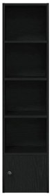 Estante 31x24x127 cm derivados de madeira carvalho preto
