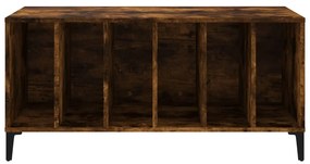 Armário p/ discos 100x38x48 cm deriv. madeira carvalho fumado