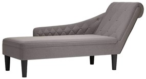 Chaise lounge c/ almofada/apoio de braços direito tecido