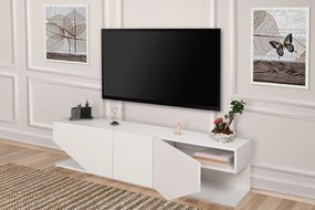 Móvel de TV "Inci" com 3 Portas – 180x40x30 cm – Branco - Design Moder