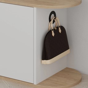 Sapateira Prag – Nogueira e Preto – 60x111x35 cm