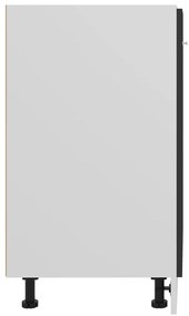 Armário inferior “Lyon” 60x46x81,5cm derivados de madeira preto
