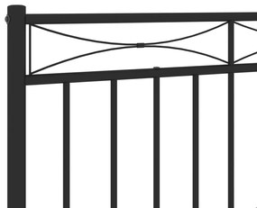 Cabeceira de cama 90 cm metal preto