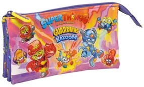 Malas para Tudo Triplas Superthings Guardians Of Kazoom Roxo Amarelo (22 X 12 X 3 cm)