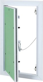vidaXL Painel de Acesso Verde e Prata 25 x 45 cm Alumínio e Gesso