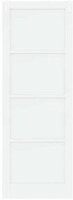 Porta Deslizante vidaXL com Conjunto de Hardware Branca 83x232 cm Made