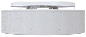 Luzes de Teto com Abajur Estelar Cinza Ø 38 cm Tecido E27