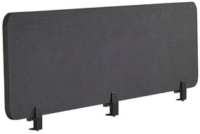 Painel divisor de secretária cinzento escuro 180 x 40 cm WALLY Beliani