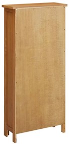 Armário de arrumação 50x22x110 cm madeira de carvalho maciça