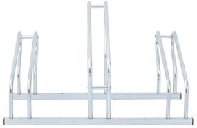 Suporte independente para 3 bicicletas aço galvanizado