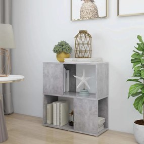 vidaXL Estante 60x24x63 cm contraplacado cinzento-cimento