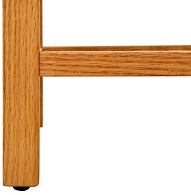 Sapateira c/ 2 prateleiras 100x27x40 cm madeira carvalho maciça