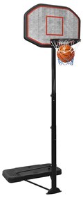 Tabela de basquetebol 258-363 cm polietileno preto