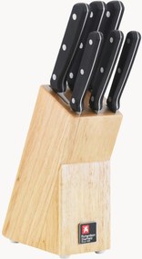 Conjunto de facas de cozinha com bloco de madeira Cucina, conjunto de 7