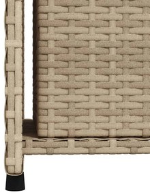 Armário de arrumação para jardim 50x55x115 cm vime PE bege