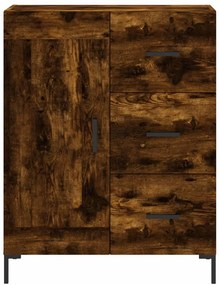 Aparador 69,5x34x90 cm derivados de madeira cor carvalho fumado