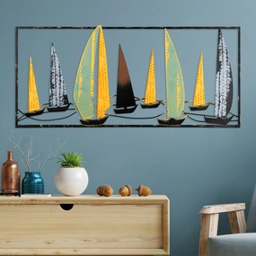 Acessório Decorativo de Parede Yelkenli – Multicolor – 40 x 90 cm