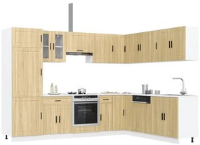 14 peças armário de cozinha conjunto Porto sonoma carvalho