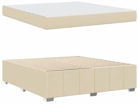 Estrutura da Cama Creme 180 x 200 cm tecido