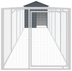 Casota para cães com telhado aço galvanizado antracite