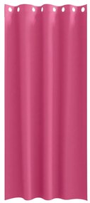 Cortinas 2 pcs Rosa Brilhante 260 x 140 cm Poliéster