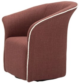 POLTRONA GIRATÓRIA 83,5x66x80 CM (ALTURA DO ASSENTO CM 42) BORDÔ