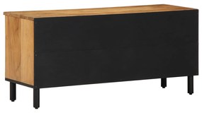 Armário para TV vidaXL 100x33,5x46 cm Madeira Maciça de Acácia
