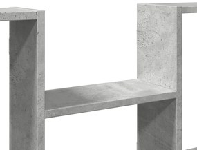 Prateleira parede 36x16x90cm derivados madeira cinzento cimento