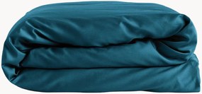 Capa de edredão em percal de algodão Petrol Blue