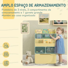 Estante com Prateleiras – Modelo Bergen – 60x29 – Madeira – 6 Níveis