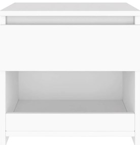 Mesas de cabeceira 2 pcs 40x30x39 cm derivados madeira branco