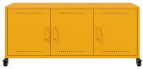 Móvel de TV 100,5x39x43,5 cm aço amarelo mostarda