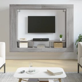 Móvel de TV 152x22x113 cm derivados de madeira cinzento sonoma