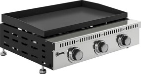 Grelhador a Gás Outsunny, portátil de mesa com bandeja recolhe-gordura, cor preta. | Aosom Portugal