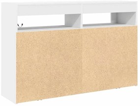 Aparador Branco Branco Madeira de Engenharia 116 x 30 x 75 cm