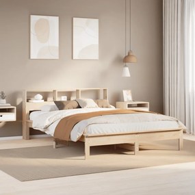 vidaXL Cama sem colchão 150x200 cm madeira de pinho maciça