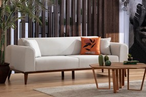 Sofá-cama de 3 Lugares Cofi – Creme – 222x90x80 cm