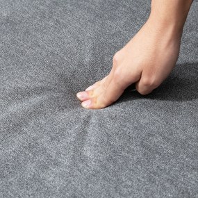 HOMCOM Sofá de 2 Lugares Sofá de Sala de Estar Moderno Estofado em Poliéster com 2 Almofadas Pés de Madeira de Borracha 196x80,5x89cm Cinza