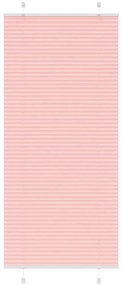 Rosa Plissada Cega 95x200 cm Largura Tecido 94,4 cm Poliéster
