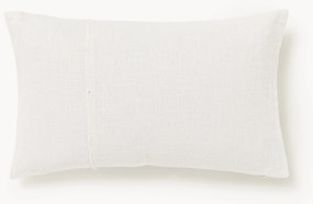 Capa de almofada em algodão com costura decorativa Terre