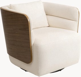 Poltrona giratória estofada Marc