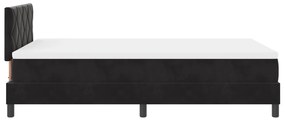 Cama Box Spring com Colchão vidaXL Preta 120x200 cm Veludo