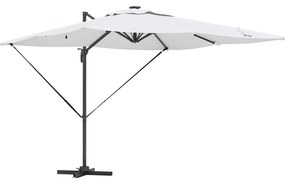 Guarda-sol Cantilever Roma da com LEDs Solares - Areia - 286 x 285 x 2